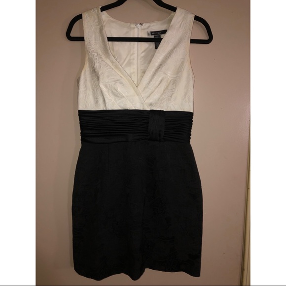 Black and white midi dress - Picture 1 of 3